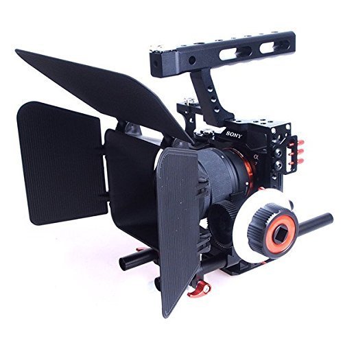 Commlite Comstar K5 Video System Kit Camera Cage Stabilizer+Follow focus+Matte box for Micro Camera Panasonic, Sony etc.