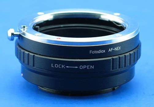 Adaptador Fotodiox Lens Mount Adapter, Sony Alpha A-Mount DSLR (Minolta AF A-type) Lens for Sony Alpha NEX E-Mount Camera