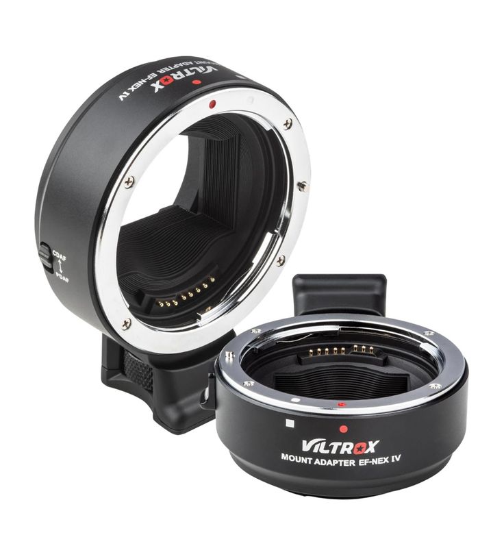 Adaptador de lente VILTROX EF-NEX IV, anillo de control de conversión automática de lente de anillo de montura EF a E con enfoque automático
