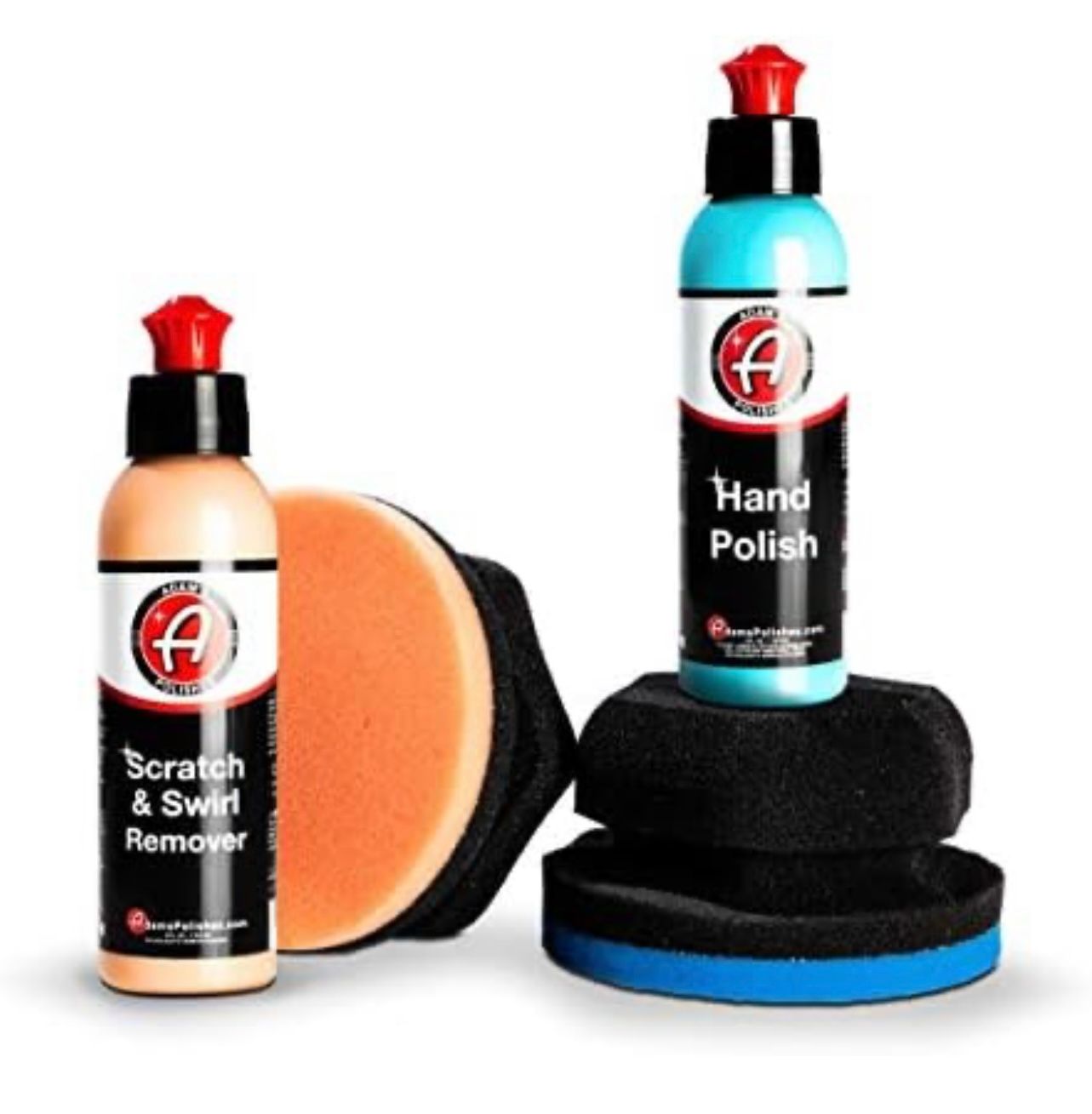 Sistema de corrección manual para quitar rayones y remolinos de Adam&#39;s Polishes Car Scratch &amp; Swirl Remover, elimina y restaura la transferencia de pintura, imperfecciones menores y oxidación