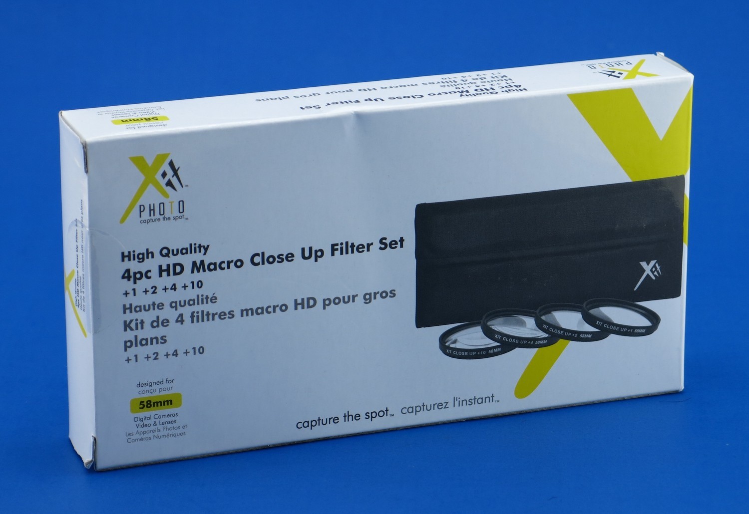 XitPhoto 58MM Macro Close Up Filter Set (Diopters +1, +2, +4, +10)