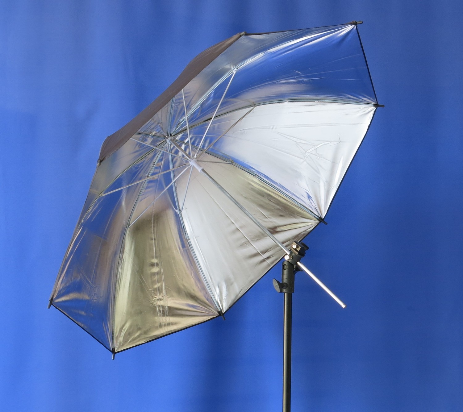 Sombrilla negro/plateado 33&quot; y 43&quot;