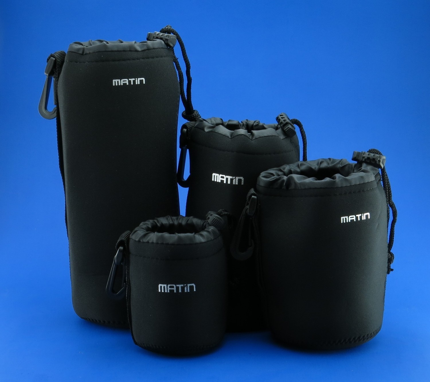 Matin Soft Neoprene Lens Pouch Bag Cover 4 unidades
