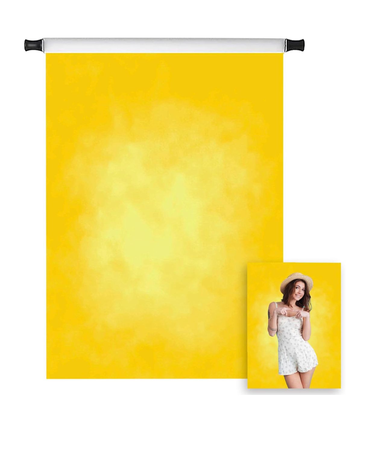 Kate Yellow Photography Backgrounds Abstract Photo Background Poratrait Background for Photoshoot, 5x7ft
