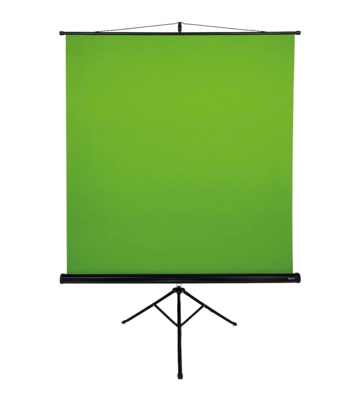 Pantalla verde ultra ancha Arozzi de 63&quot; x 62&quot;, portátil, plegable, resistente a las arrugas, fondo verde Chromakey