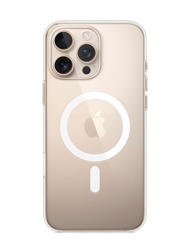 Funda transparente original Apple para iPhone 16 Pro Max con MagSafe y control de cámara