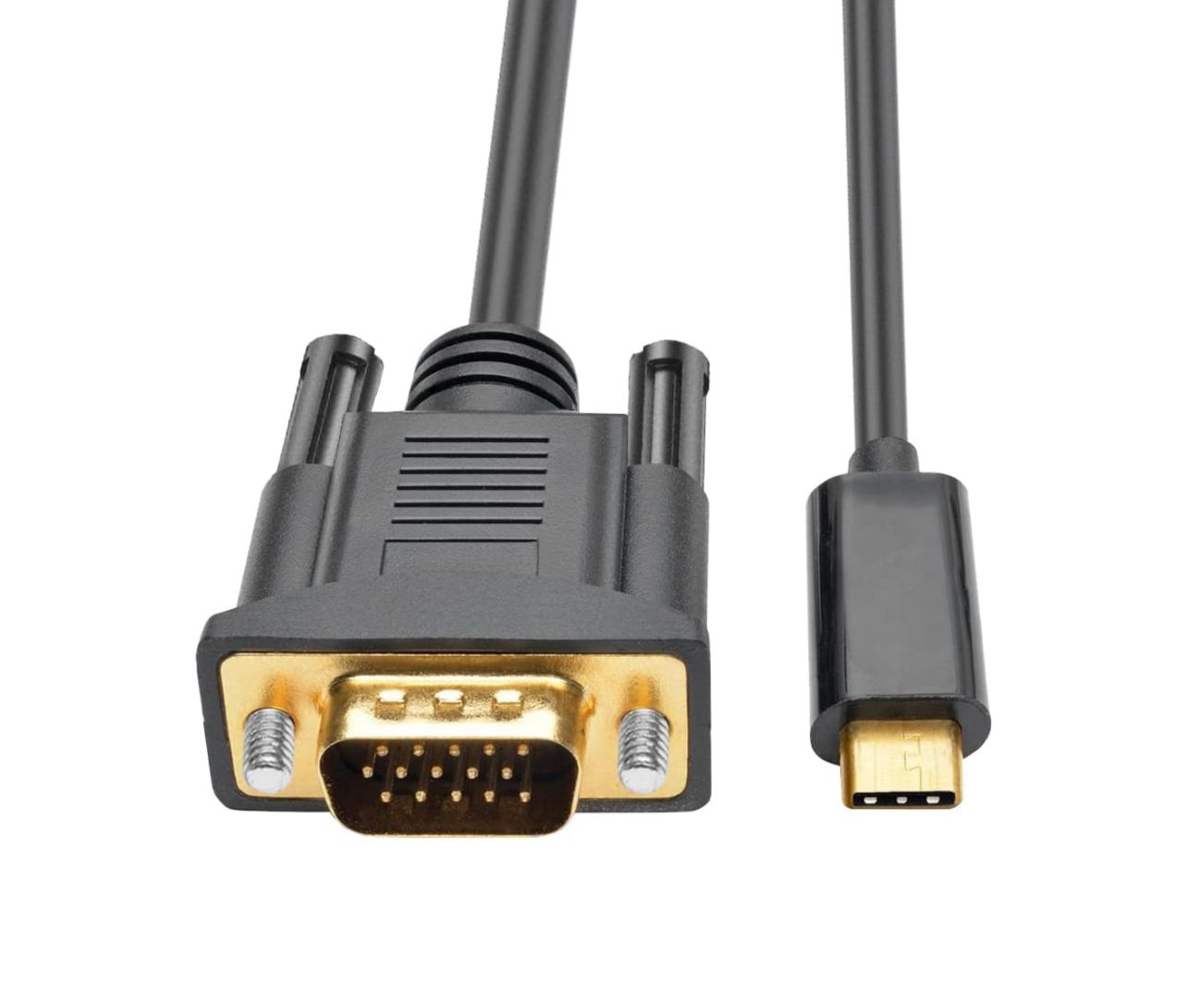 Cable USB C a VGA de 3 pies, cable adaptador USB tipo C a VGA macho a macho, compatible con Thunderbolt 3, cable VGA a USB-C