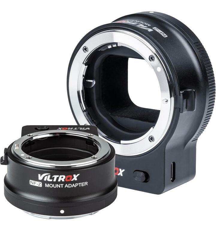 Adaptador de lente VILTROX NF-Z FTZ Adaptador de montura de anillo de enfoque automático Convertidor de lente Compatible para lentes Nikon F a montura Nikon Z