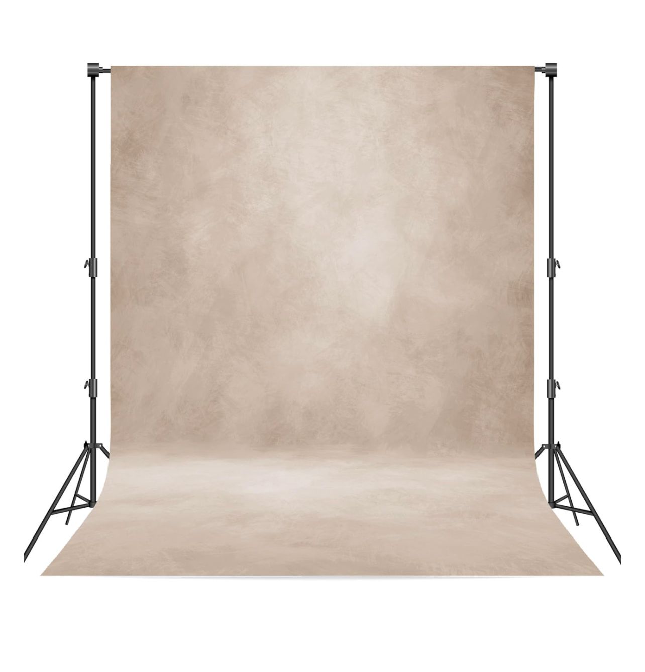 Fondo de fotografía profesional abstracto para estudio, 8 x 10 pies, beige