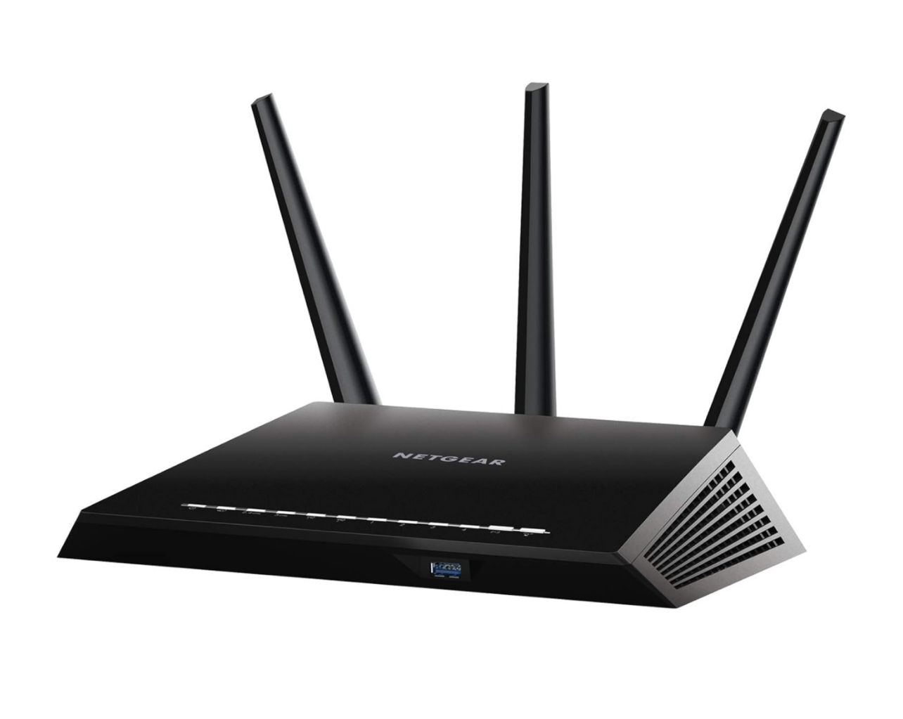 Enrutador Wi-Fi inteligente NETGEAR Nighthawk (R6900P): velocidad inalámbrica AC1900 (hasta 1900 Mbps), cobertura de hasta 1800 pies cuadrados y 30 dispositivos, 4 puertos Ethernet de 1 G y 1 puerto U