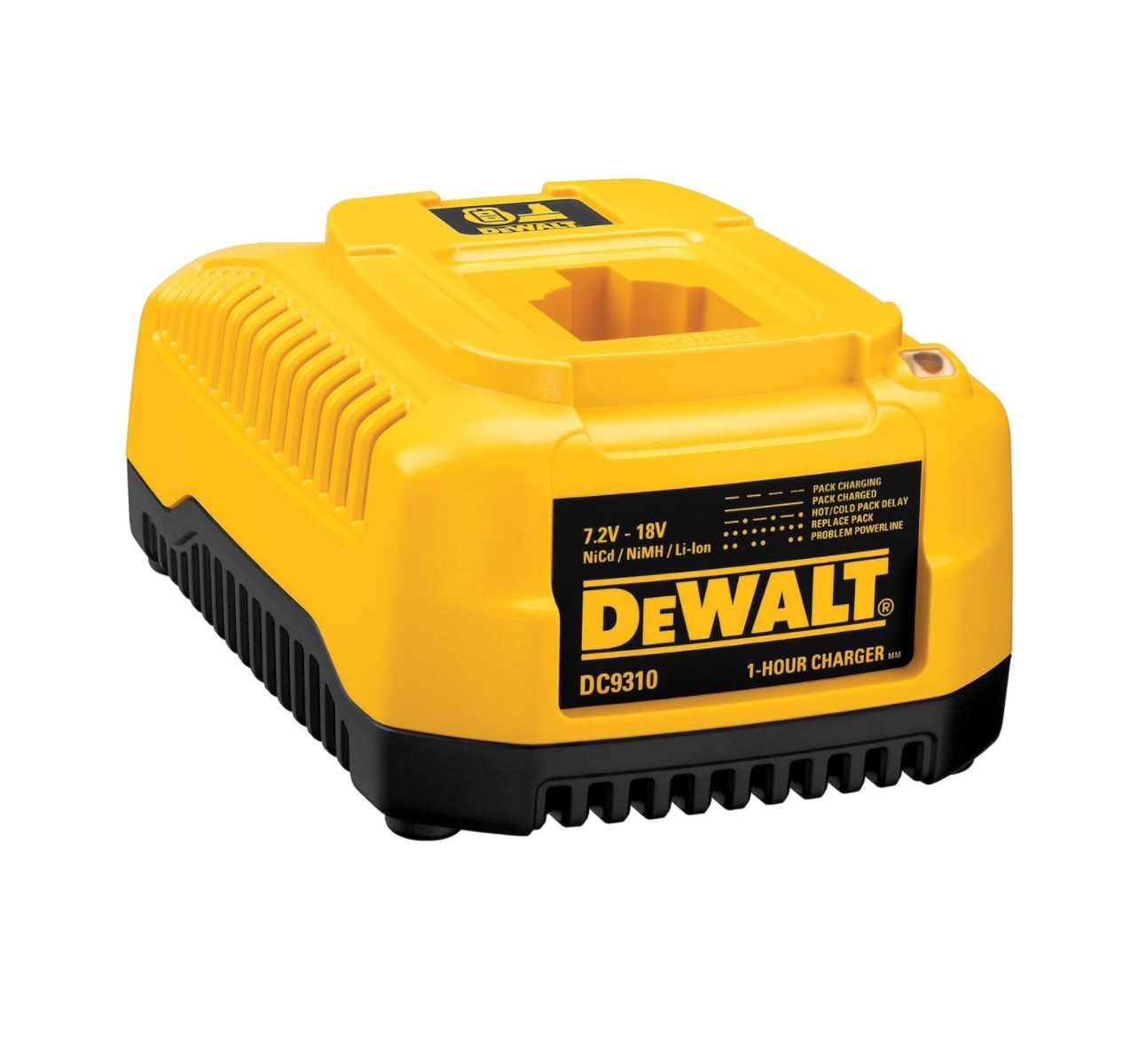 Cargador DEWALT para batería de 7,2 V a 18 V, carga rápida en 1 hora, usado como nuevo