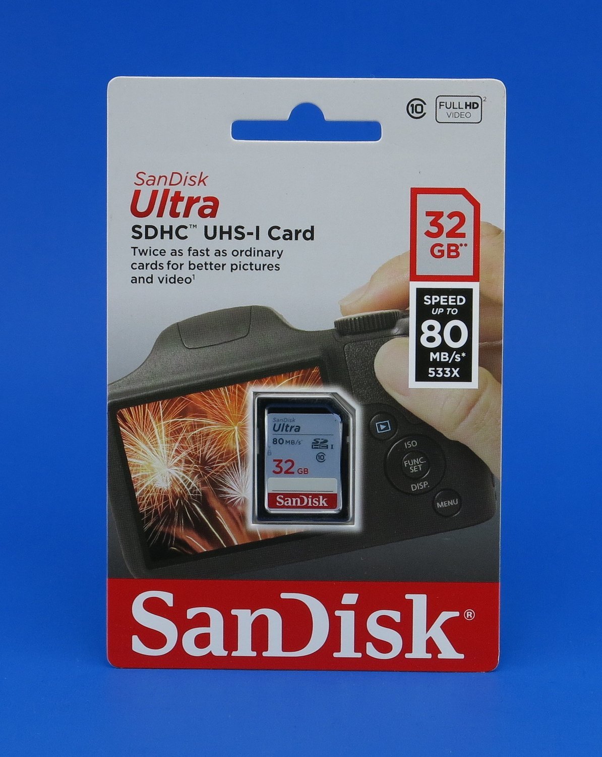 SanDisk ULTRA 32GB Class 10 SDHC Memory Card Up To 80MB/s