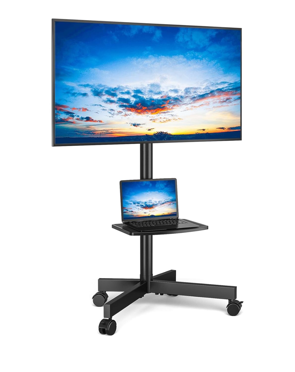 Soporte móvil para TV Rfiver para televisores de pantalla plana LCD LED curva de 23 a 60 pulgadas y hasta 40 kg