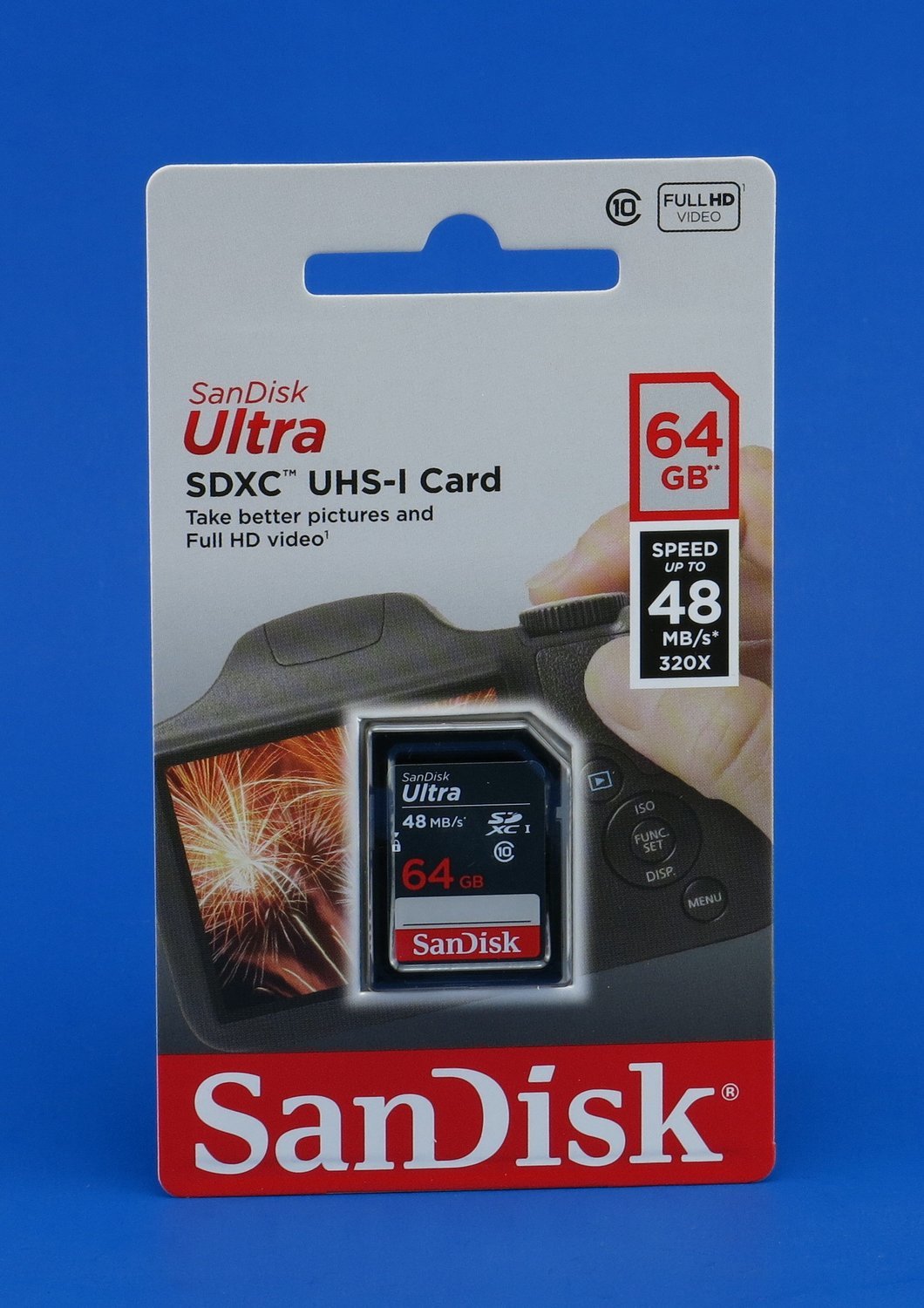 SanDisk ULTRA 64GB Class 10 SDHC Memory Card Up To 48MB/s