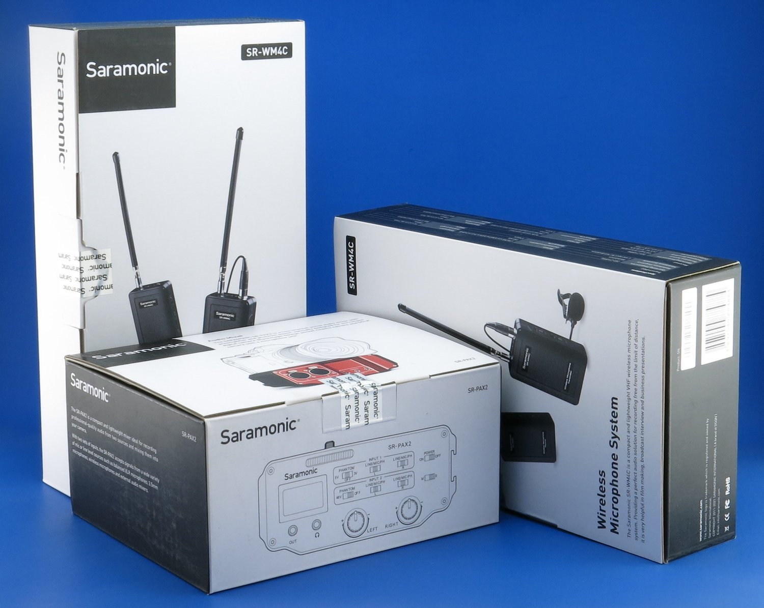 Saramonic Wireless VHF Dual Lav System with 2 Transmitters, 2 Receivers, and Premium Audio Mixer for DSLR Cameras and Camcorders