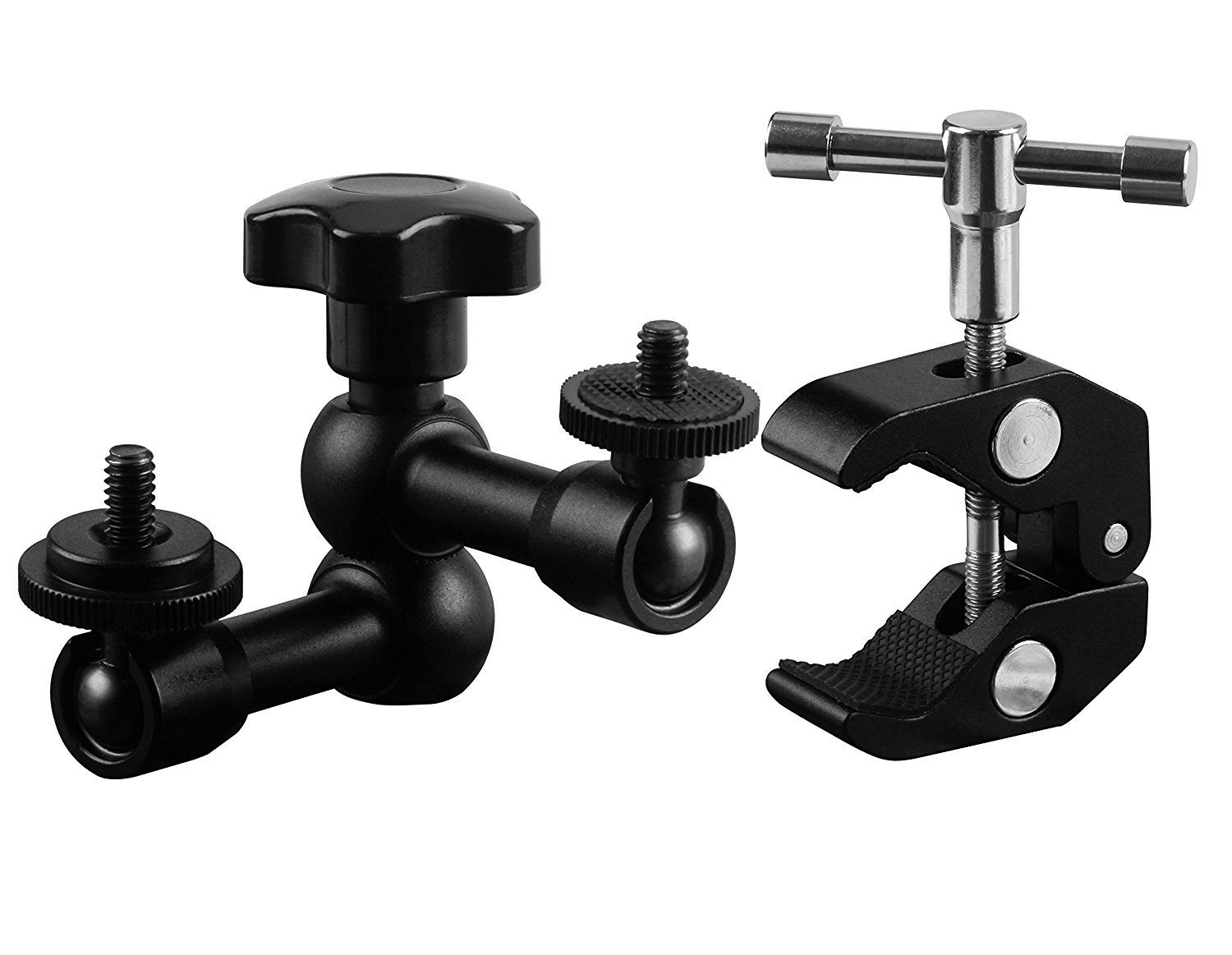 7 inch Drill Free Articulating Friction Magic Arm Claws clip holder