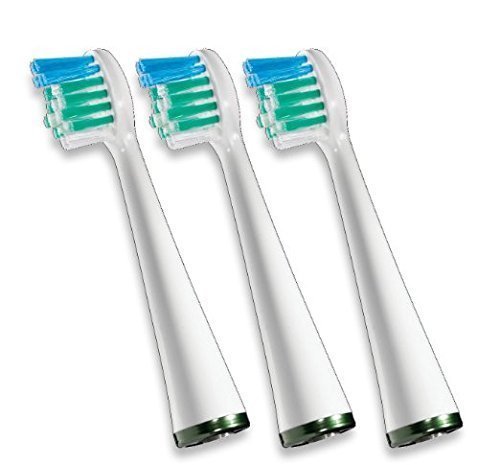 Waterpik Sensonic Toothbrush Compact Brush Head, SRSB-3W (Pack of 3)