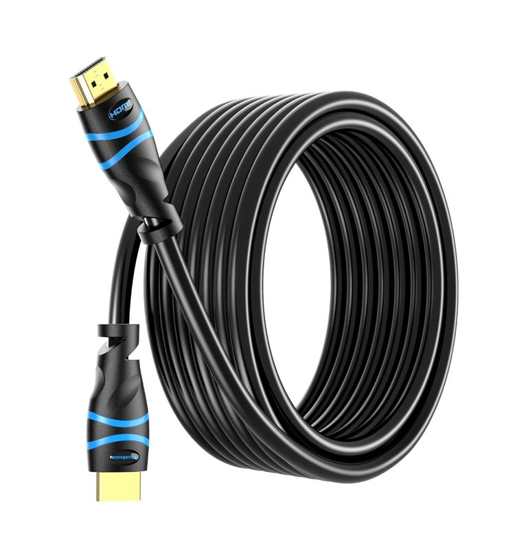 Cable HDMI 4K BlueRigger de 10,6 m (4K 30 Hz, HDR10, empotrable en pared, clasificación CL3, alta velocidad, HDCP 2.3, eARC) - Cable HDMI largo