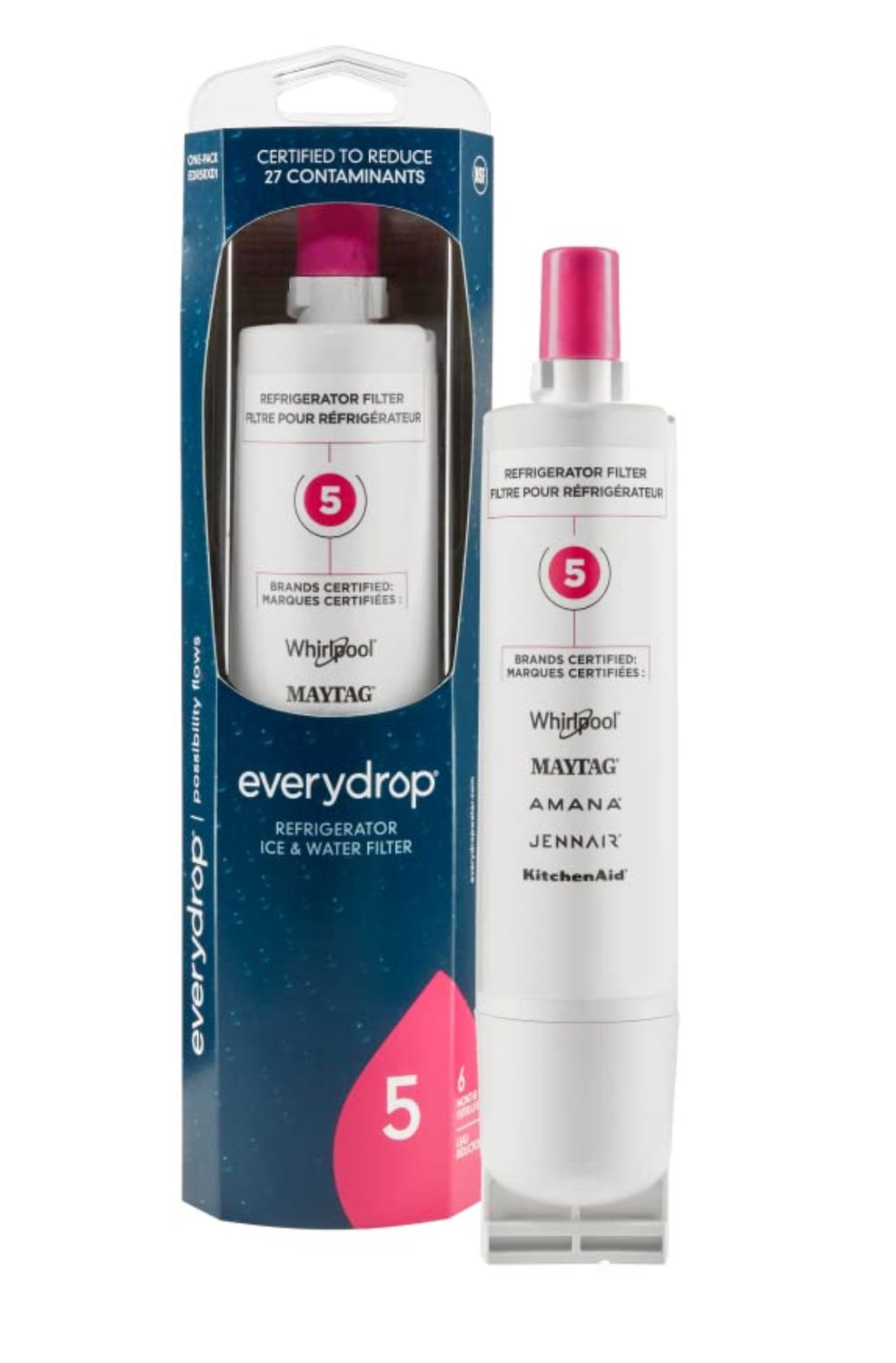 Filtro de Agua y Hielo Everydrop de Whirlpool para Refrigeradoras