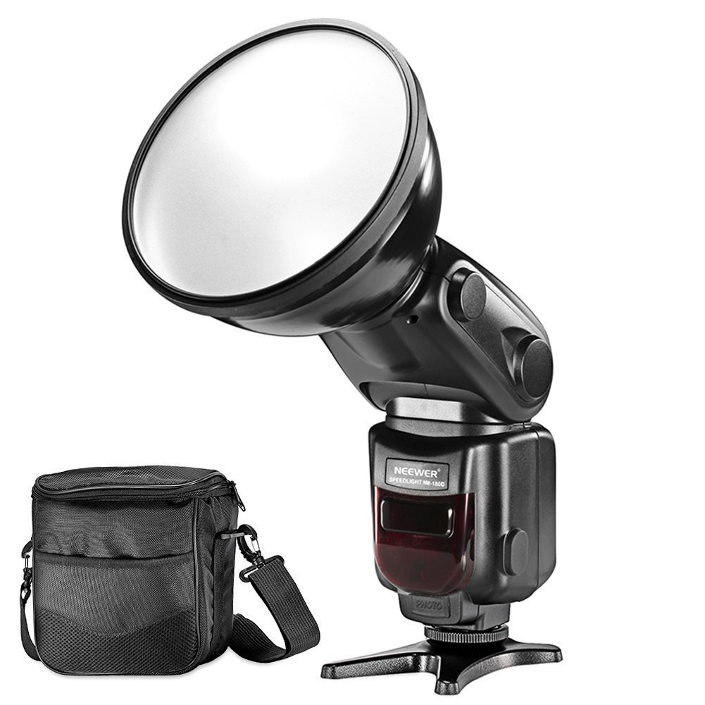 Neewer® i-TTL HSS Slave Outdoor Flash Speedlite Strobe Light with Diffuser Lamp Reflector and Protective Bag for Nikon DSLR Cameras, Such as Nikon