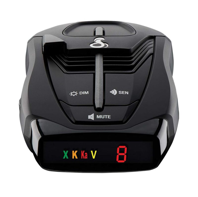 Detector de Radar Láser Cobra RAD 380 – Detección de Largo Alcance, Detección Frontal y Trasera LaserEye, Filtrado IVT, Sensibilidad Ajustable, Procesamiento Digital de Señales