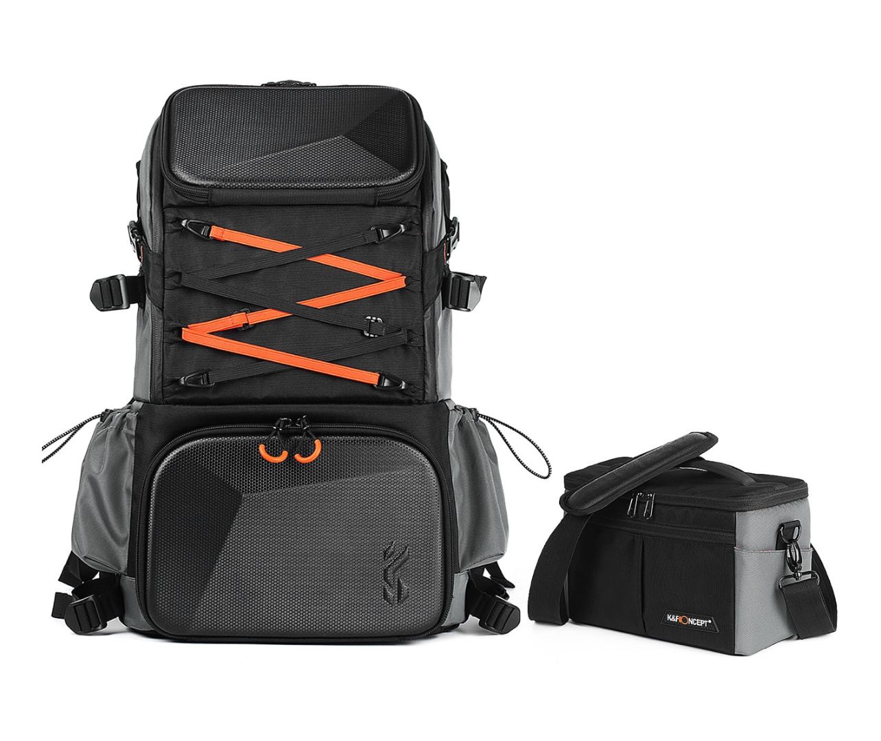 Mochila K&amp;F Concept para cámara, impermeable, EVA, 2 en 1, 32 L, con funda impermeable, para portátil de 15,6&quot; y fotografía.