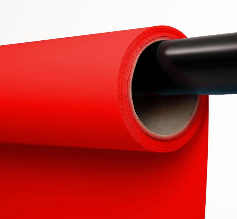 Fondo de Papel Kate color rojo para estudio fotografico (218 cm x 980 cm)