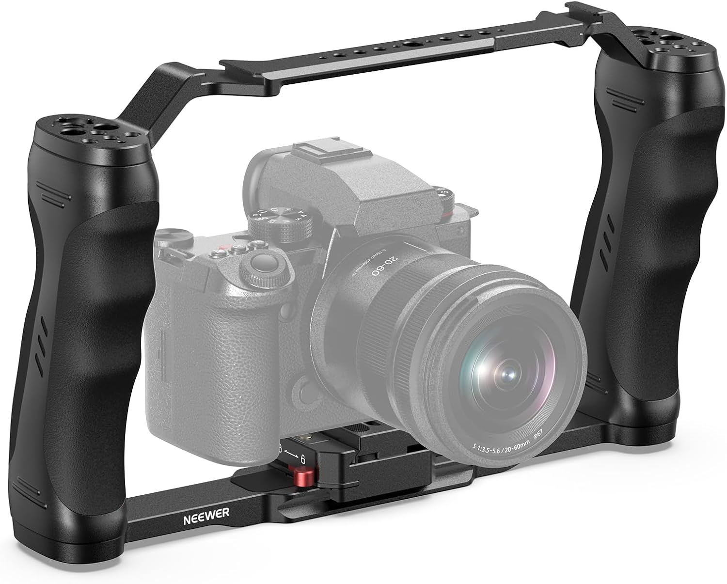 NEEWER Jaula para cámara de video con placa de liberación rápida
