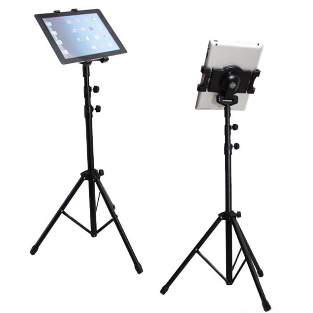 ​BNTTEAM Universal Floor Tablet Tripod Mount Stand with bracket holder for all iPad, Samsung Galaxy Google Nexus,all 7&quot; to 10&quot; Tablets,Rotatable 360°.  Reparado.