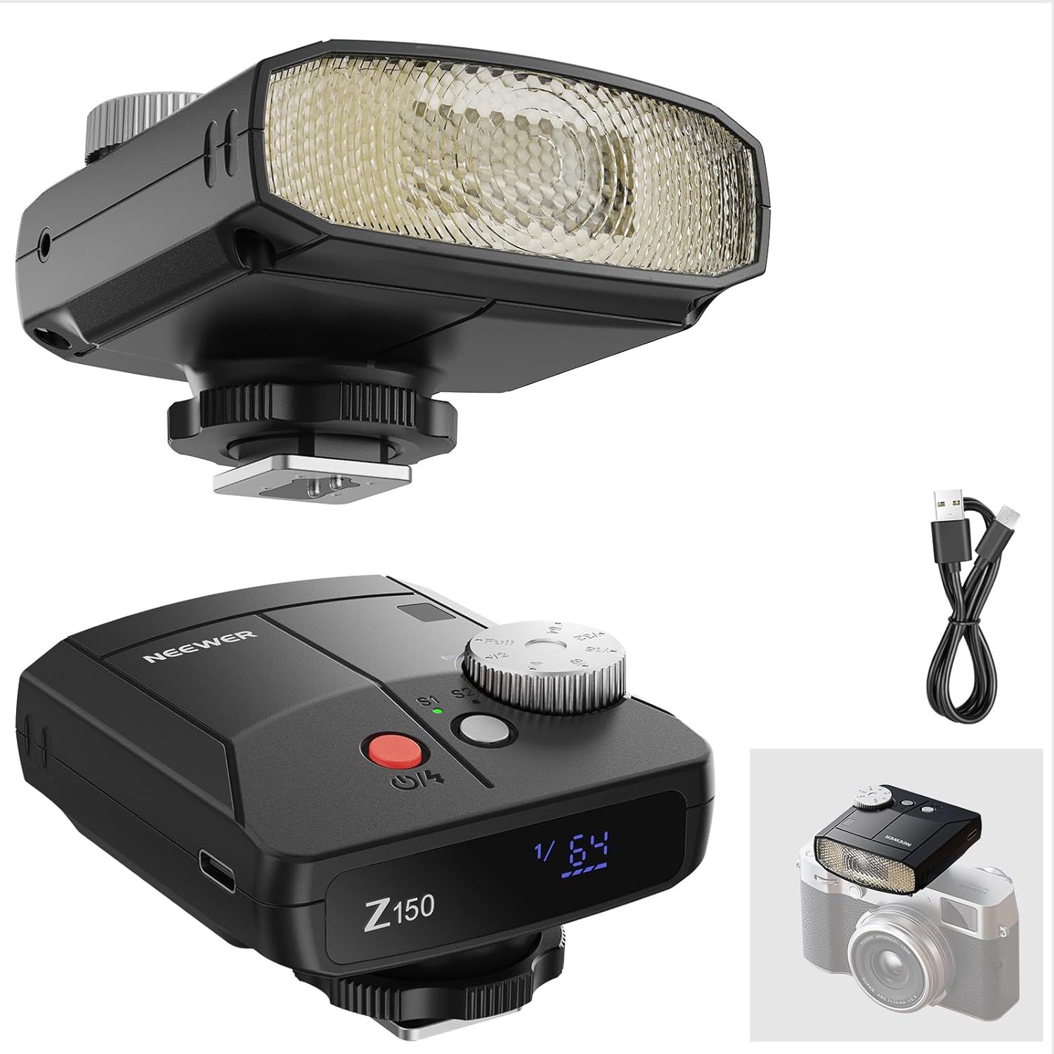 NEEWER Mini luz flash para cámara – Modelo Z150