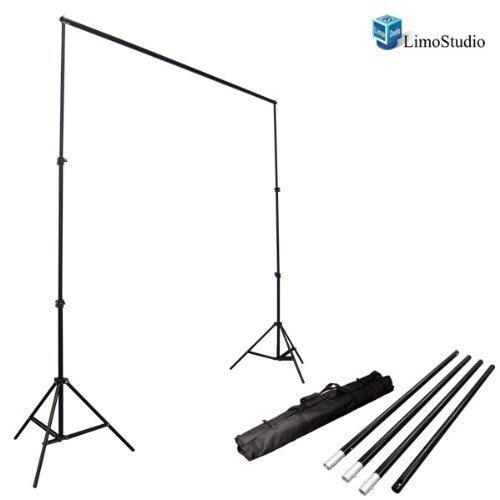 ​LimoStudio Photo Video Studio 10Ft Adjustable Muslin Background Backdrop Support System Stand