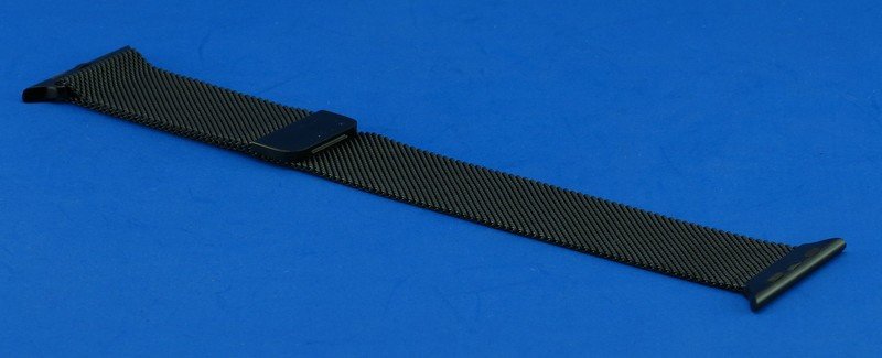 Milanese Loop Stainless Steel Replacement iWatch Band with Magnetic Closure Clasp for Apple Watch - Apple Watch Band 42mm Short Length - Black