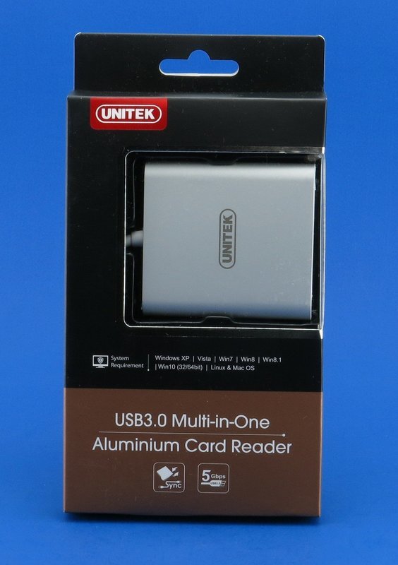 UNITEK Superspeed Aluminum USB 3.0 Multi-in-1 Card Reader for CF/SD/TF Micro SD/SD/MD/MMC/SDHC/SDXC for MacBook Pro Air, iMac, Mac Mini, Microsoft Surface Pro, Lenovo Yoga PC