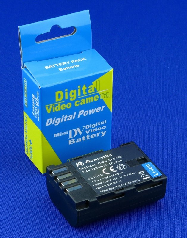 Powerextra alta capacidad Batería de repuesto para Panasonic DMW-BLF19, DMW-BLF19E, dmw-blf19pp y Panasonic Lumix dc-gh5, DMC-GH3, dmc-gh3 K, DMC-GH4, dmc-gh4