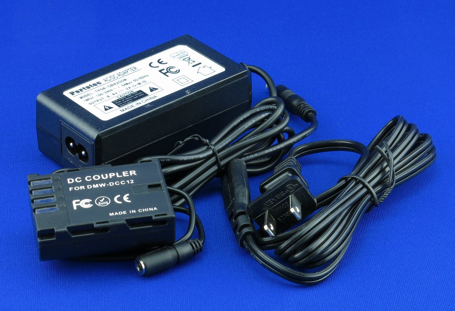 Partstec DMW-DCC12 AC Power Adapter Kit DMW-AC8 Plus DC Coupler Replacement (DMW-BLF19)