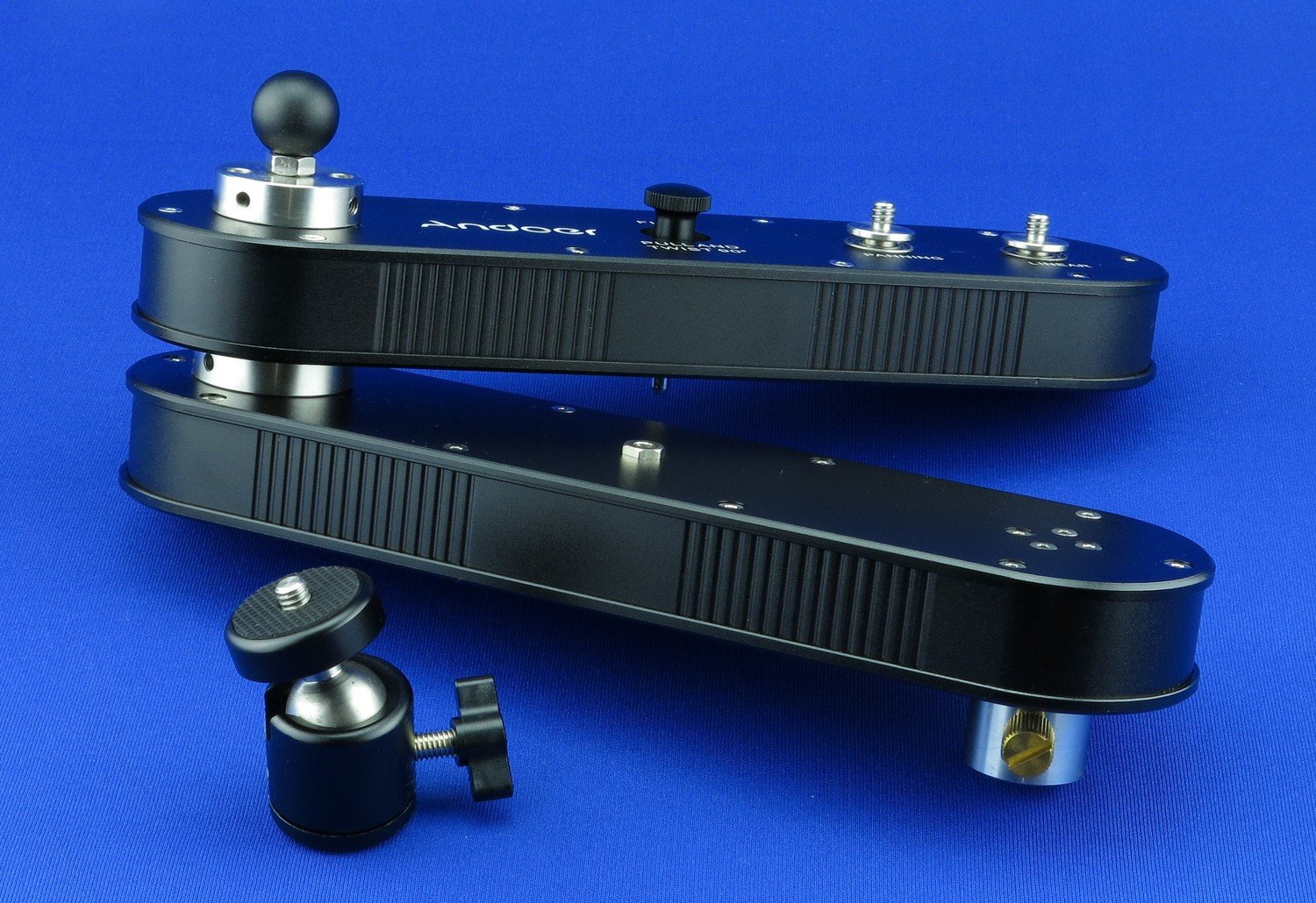 ​Andoer – Slider Rail Track Dolly con lavado y movimiento lineal y se extiende hasta 4 × Distancia para cámara GoPro Cámaras de Acción/Smartphone cámaras/DSLR/ILDC &#39;grabación de vídeo