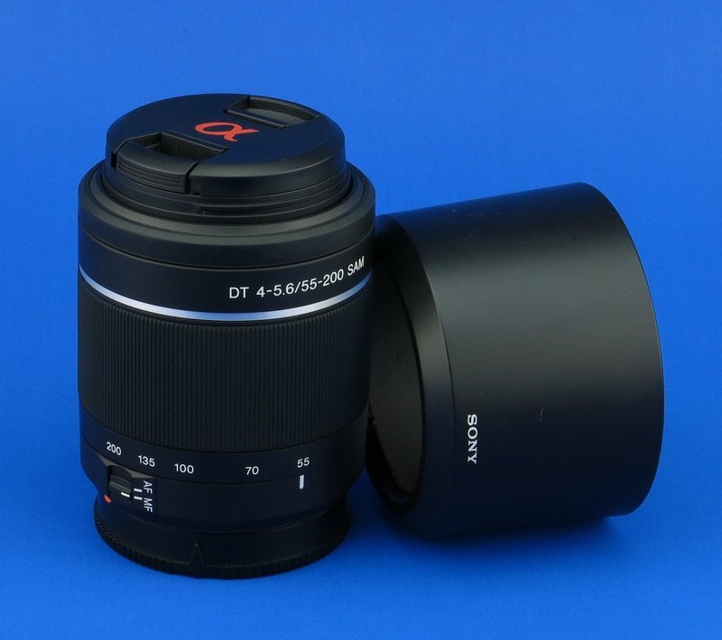Sony Alpha 55 – 200 mm f/4 – 5.6 DT Sam lente de zoom para cámaras A37, A58, A65, A68, a77 II, a99. A-mount