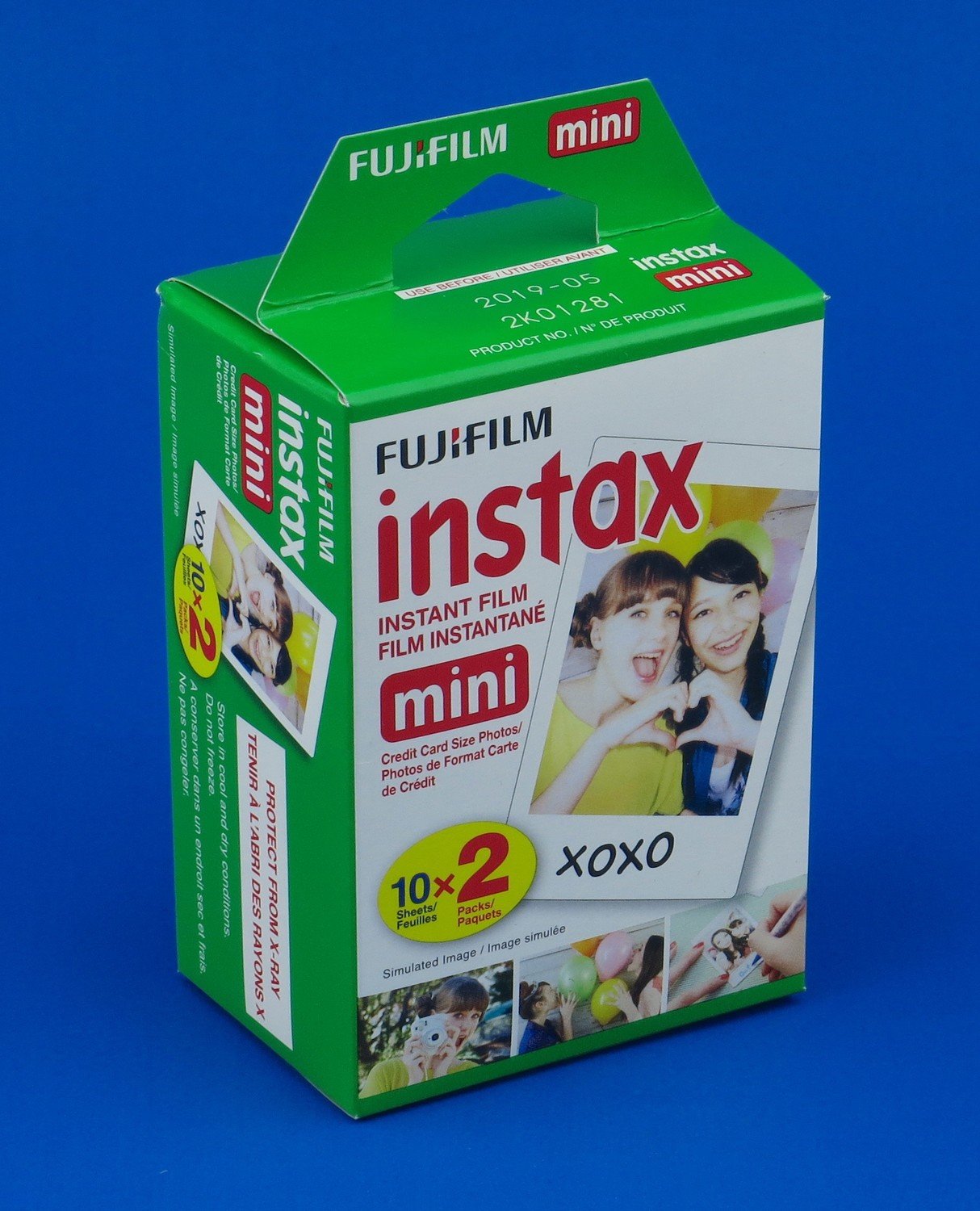 Película Instax FujiFilm 2 Paquete doble - 20 unidades Blanco