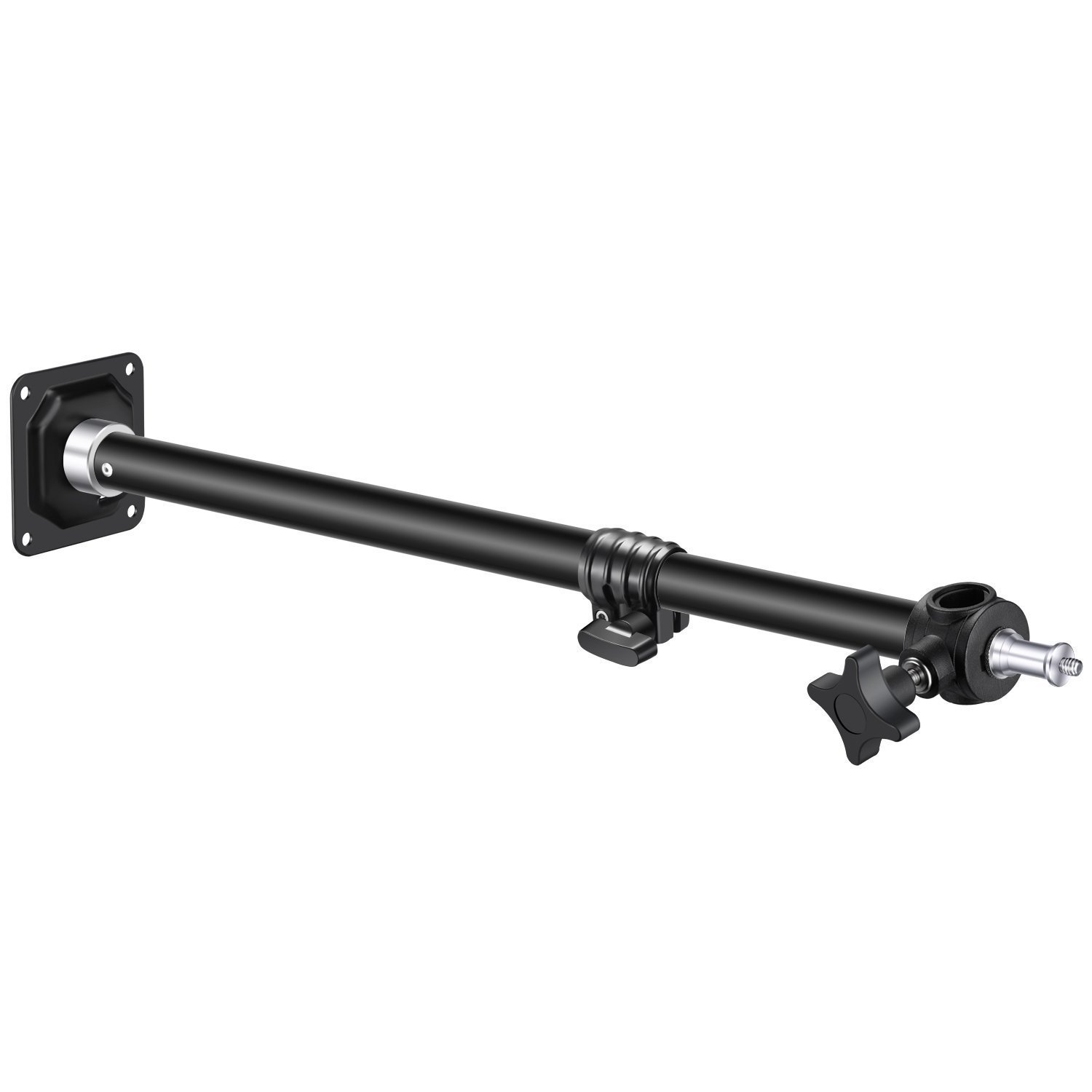Neewer Wall Mounting Boom Arm 15-23.6 inches/38-60 centimeters Adjustable Length with 1/4 inch to 3/8 inch Universal Adapter for Photo Studio Video Light, Monolights Photography