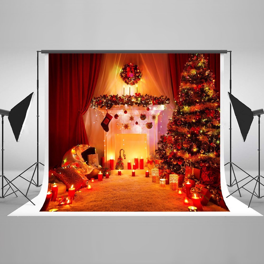7X5ft Christmas Photography Background Indoor Photography Backdrops Foldable Without Wrinkles