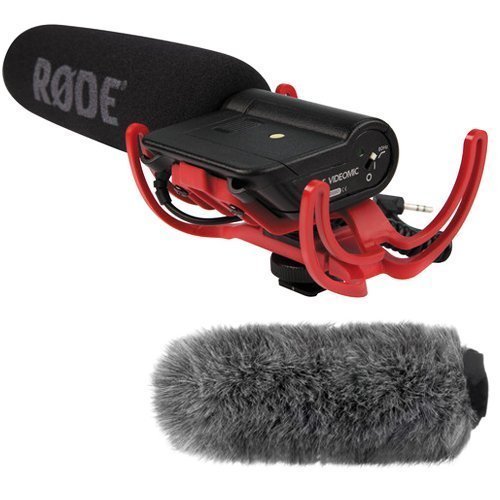Rode Videomic Shotgun Microphone with Rycote Lyre Mount + Custom Windbuster for Shotgun Microphones