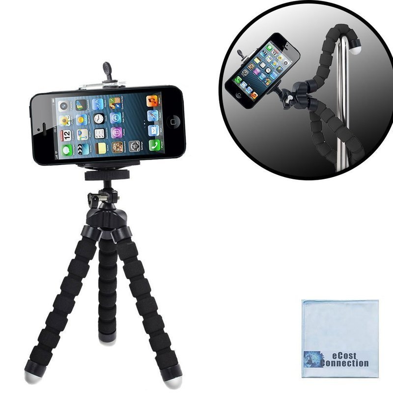 6.5” inch Flexible Tripod with Universal Mount for All Smartphones
