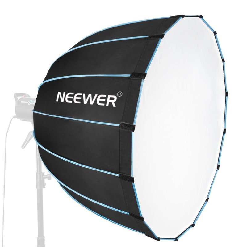 Neewer Hexadecagon Softbox 36 inches/90 centimeters with Blue Rim and Bowens Mount, Portable and Quick Folding Softbox Diffuser for Photography Speedlites Flash Monolight and More