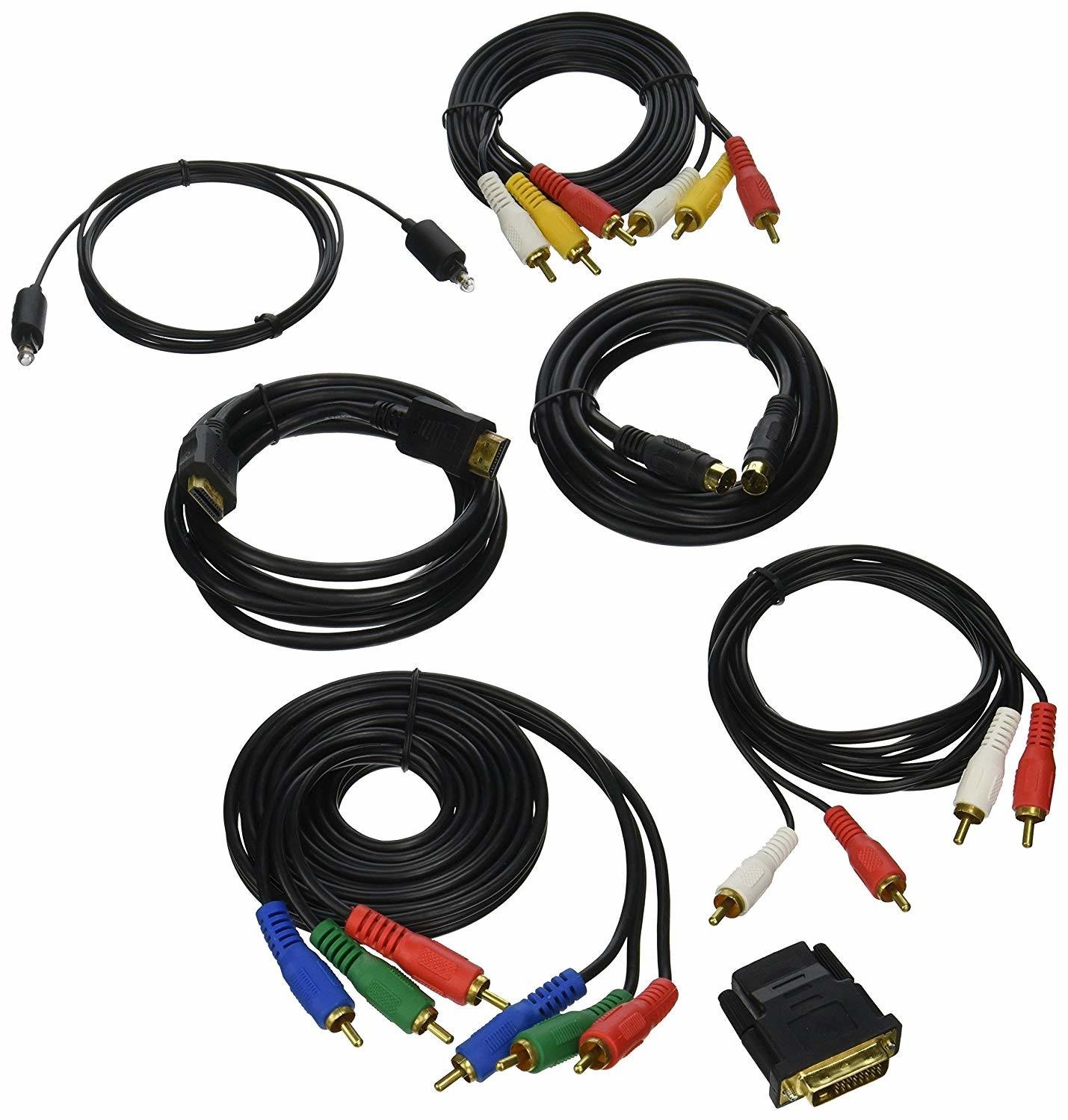 Pyle 7 pieza HDTV sistema de audio, Component Video Audio Cable Kit
