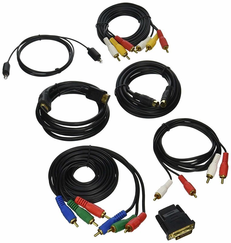 Pyle 7 pieza HDTV sistema de audio, Component Video Audio Cable Kit