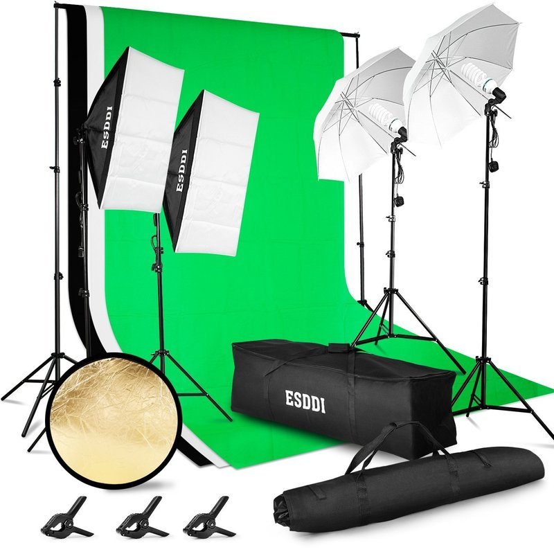 esddi Softbox Kit de iluminación para fotografía