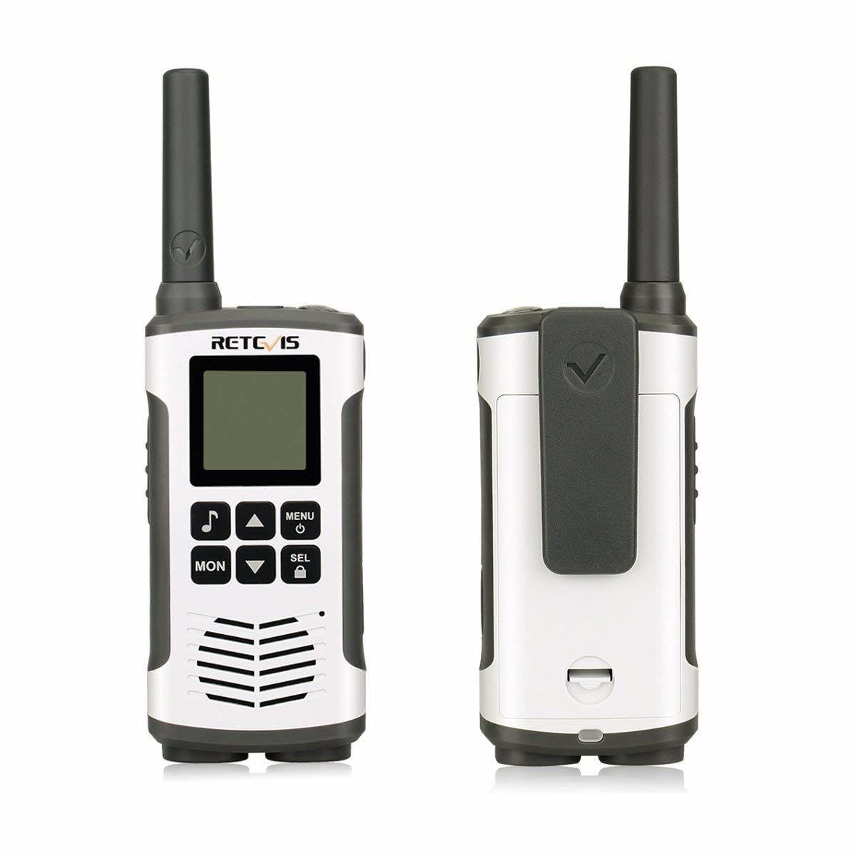 Retevis RT45 Two Way Radios License-Free Walkie Talkies Hand Radios with Covert Acoustic Tube Earpiece Headsets ( Dos Radio + dos Acoustic Tube )