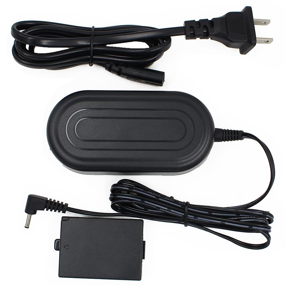 ACK-E10 AC Power Adapter DR-E10 DC Coupler Charger Kit (Replacement for LP-E10) for Canon EOS Rebel T3, T5, T6, Kiss X50, Kiss X70, EOS 1100D, EOS 1200D, EOS 1300D Digital Cameras