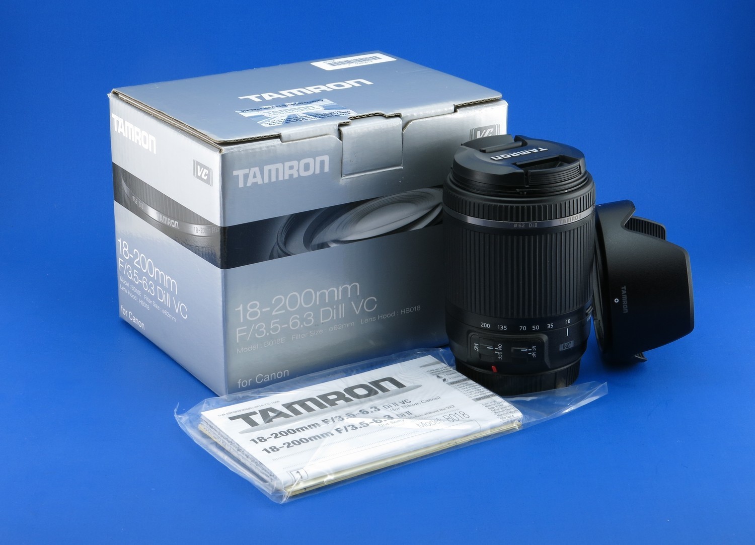 Tamron Lens Fixed Zoom 18-200mm Di II VC All-in-One Zoom for Canon