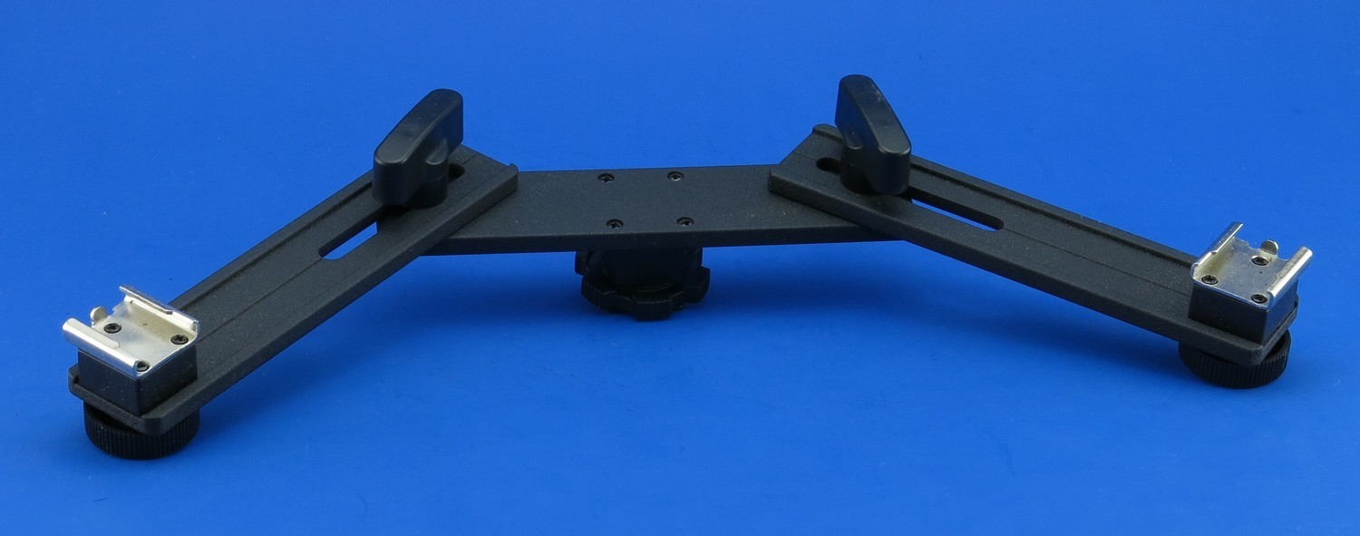 LimoStudio Photography Studio 5&quot; Mount Bracket Arm with 2 Cold Shoes for Camera Video Flash LED Light